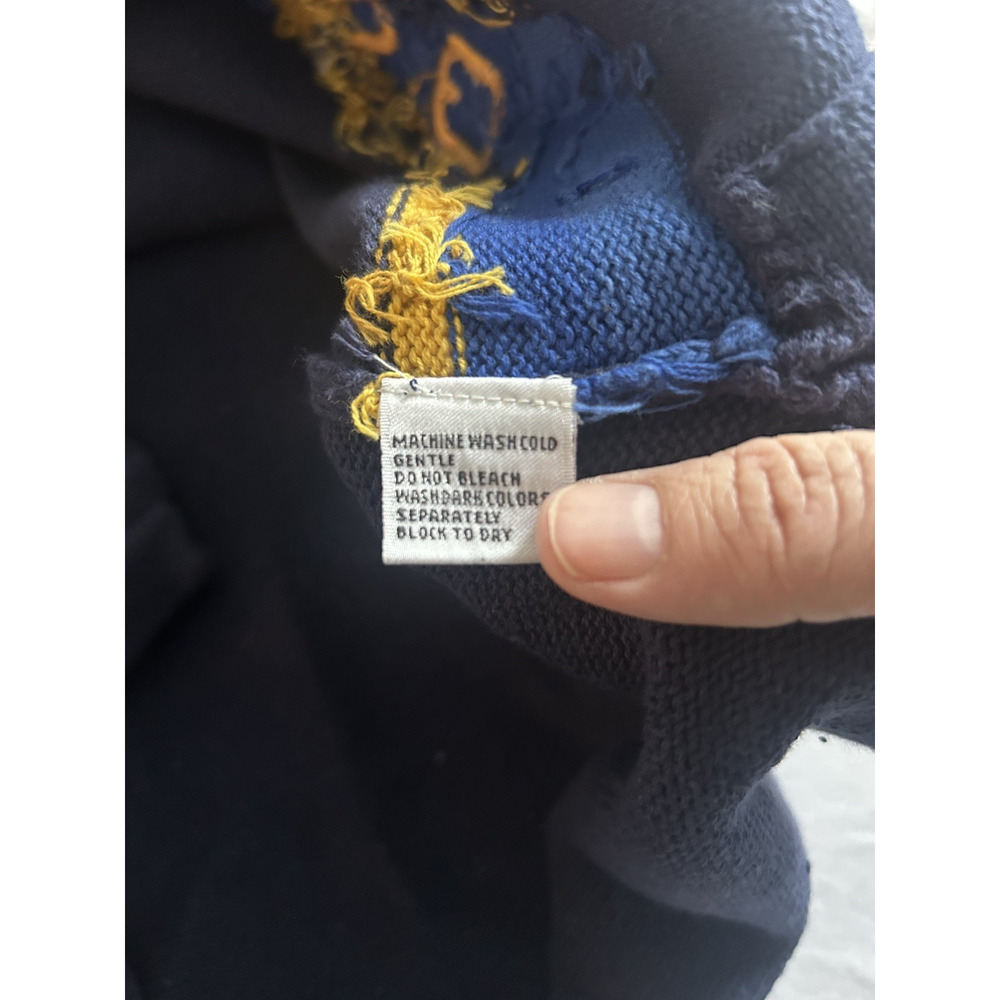 Vintage 90s Y2K Izod Novelty Sweater Womens Size XL Blue Classic Comfort NWT - Picture 6 of 9